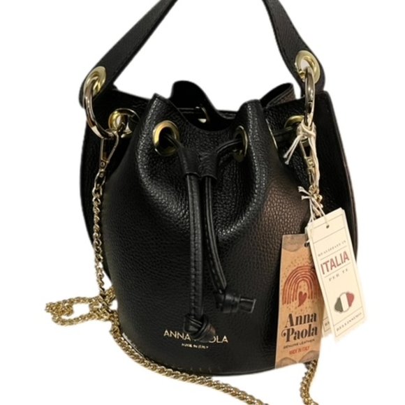 Anna Paola Bags Anna Paola Italian Leather Bucket Handbag Poshmark